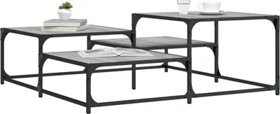 Produktbild von Couchtisch Wohnzimmertisch, moderner Stil, Grau Sonoma 107x107x40 cm Holzwerkstoff 837755