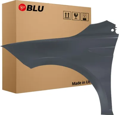Image de BLU Aile Compatible avec VW Volkswagen Polo AW VI 6 LI7F Gauche Grau UranoGrau | 2017- | Avant | Peint| Prêt à Monter | Acier