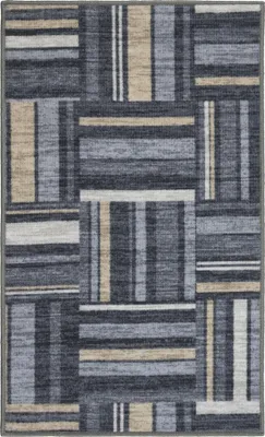Produktbild von Teppich Läufer Flur - 60x100 cm - Mehrfarbig - Rutschfest - Läufer für die Küche - Geometrisches Muster - Geflecht