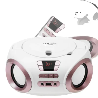 Productafbeelding van Boombox, CD-speler, USB- en AUX-ingang, WIT