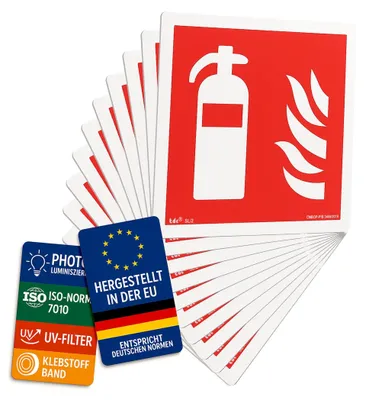 Obrázek produktu pro Elzusha - Bezpečnostní značky (10 kusů) dle normy DIN EN ISO 7010