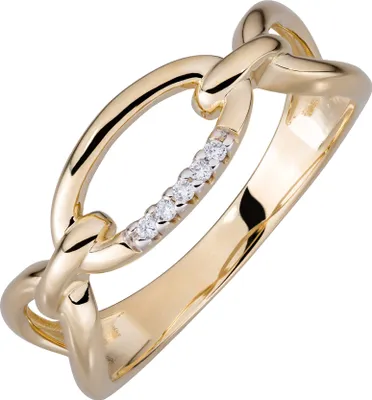 Produktbild von Orolino Ring 585/- Gold gelb 060 (19,1) Brillant weiß 067370118