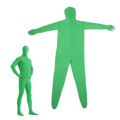 Obrázok produktu pre Celotelový zelený kostým - unisex strečový kostým na fotografovanie, video efekty, cosplay a karneval - veľkosť 180 cm