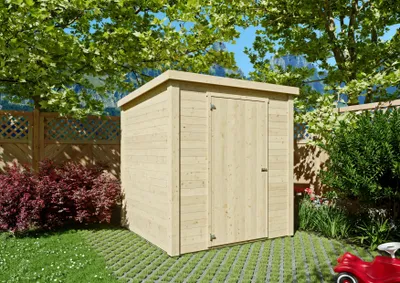 Produktbild von Gerätehaus Reno V 1,79x1,76 m aus Fichte 16 mm mit Flachdach