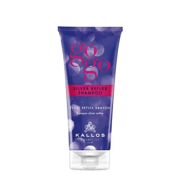 Produktbild von Kallos GOGO Silver Reflex Shampoo, 200 ml, Shampoo, Nicht-professionell, Frauen, Blond, Graues Haar, Aufgehelltes Haar, Blond, Grau