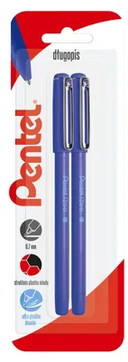 Image de Stylo à bille 0,7 mm BX457 bleu, lot de 2 - PENTEL