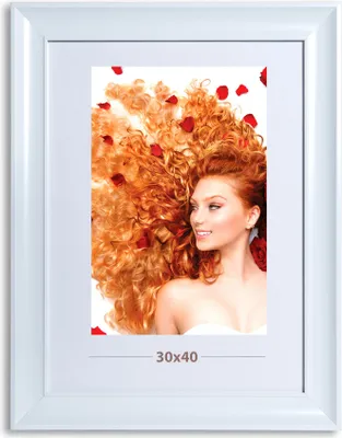 Produktbild von Bilderrahmen Lifestyle Foto Rahmen Collage quadratisch Wanddeko Poster 40D - Farbe: Weiss | Format: 30x40