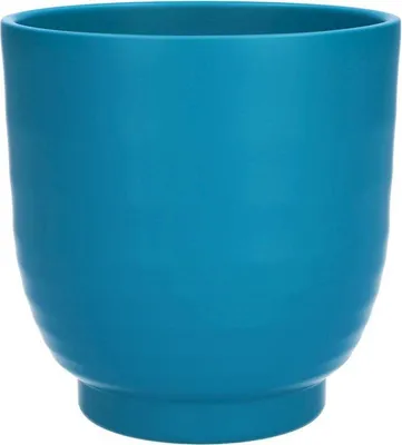 Produktbild von INNA-Glas Pflanzentopf DARWONU, Keramik, türkis-matt, 14cm, Ø13,5cm - Keramik Blumentopf