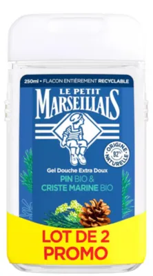 Produktbild von 2 x Le Petit Marseillais Duschgel Kiefer und Meerfenchel 250 ml