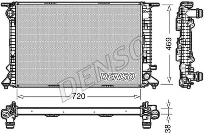 Obrázek produktu pro Kühler, Motorühlung DENSO DRM02024