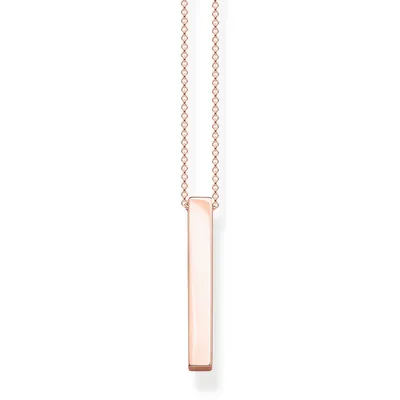 Produktbild von Thomas Sabo KE1907-415-40 Kette mit Anhänger Roségoldener Quader Roségold