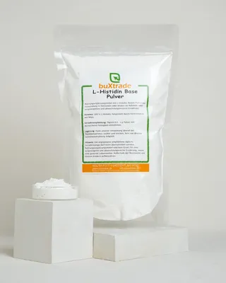 Produktbild von 500 g L-Histidine Base Pulver | Aminosäure | Nahrungsergänzungsmittel | Buxtrade