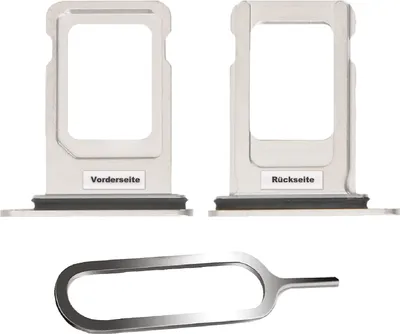 Produktbild von iPHONE XS MAX SIM KARTEN HALTER TRAY ADAPTER FACH STECKER CARD SLOT NADEL SILBER