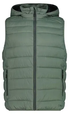 Immagine prodotto di Gilet imbottito da uomo CMP, con bottoni a pressione e cappuccio, taglia 48