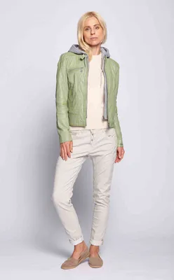 Produktbild von Maze Lederjacke Mico Damen green dust M