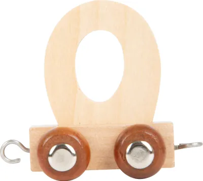 Immagine prodotto di Small Foot Design 7474 Treno di lettere in legno, vagone di lettere O, naturale (1 pezzo)