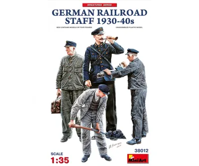 Obrázok produktu pre MiniArt 1:35 figúrky Nemecký železničiar 1930-40 (4) Plastové modelárstvo