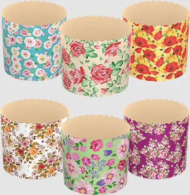 Produktbild von Backform für Osterkuchen 5er Set BLUMEN D-11cm,