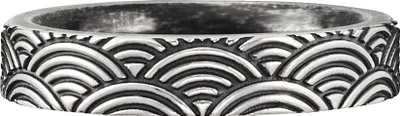 Produktbild von Cai Ring 925/- Sterling Silber oxidiert Wellen Japan 41184479772766