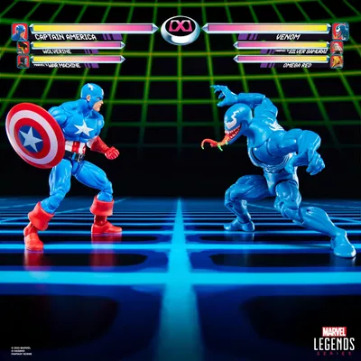 Produktbild von Marvel Legends Series Gamerverse Captain America vs Venom, 4 Jahr(e), Mehrfarbig
