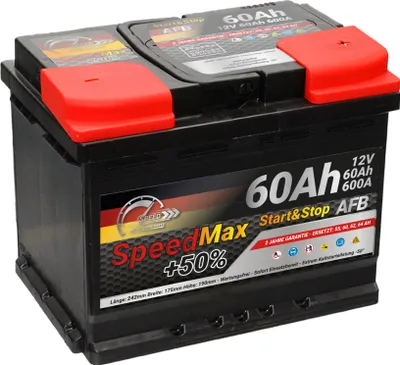 Produktbild von Startetrbatterie 60Ah AFB Speed Max Start&Stop 600A 12v L2 EFB