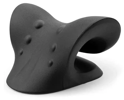 Produktbild von Nackenmassagekissen, Ergonomisches Design, Schmerzlinderung, schwarz, Kein Stecker