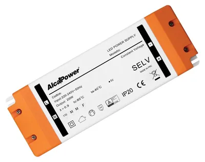 Obrázek produktu pro Spínaný napájecí zdroj Alcapower 24 V, 200 W, 8,3 A, IP20, vysoce účinný DC měnič pro profesionální a průmyslové aplikace.