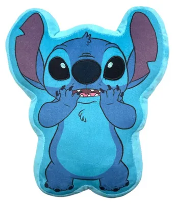 Produktbild von Lilo & Stitch 3D Kissen – Alien Kuschelkissen 30cm Samt
