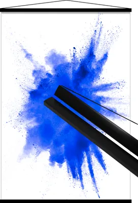 Produktbild von Posterleisten schwarz 91,5 cm (Paar), Alternative zum Rahmen