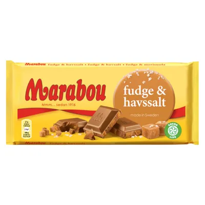 Produktbild von Marabou Fudge & Havssalt 185g