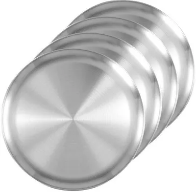 Productafbeelding van Pizzapan Set van 4 - Roestvrij Staal - Diameter 30 cm