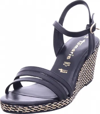Produktbild von Tamaris Damen Klassische Sandalen 1-28046-42 001 Farbe: Schwarz Größe: 38