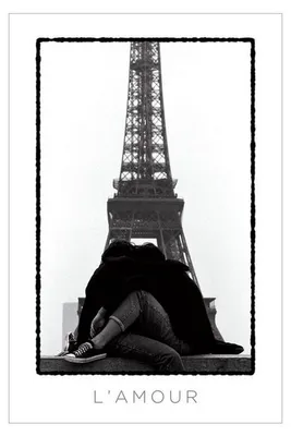Productafbeelding van Tour EIFFEL - L'AMOUR - 61x91,5 cm - Poster