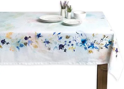Obrázek produktu pro Obdélníkový ubrus, 100 % bavlna, dekorativní, lze prát, 160 x 220 cm
