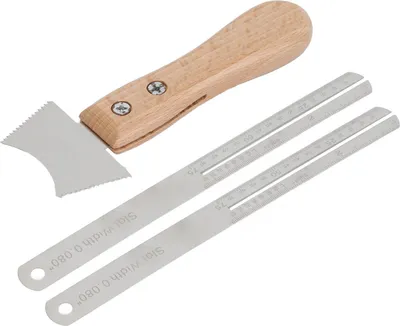 Zdjęcie produktu dla Narzędzie do naprawy rowków gitarowych, metalowa drewniana rączka, zestaw piłokształtny do gitary akustycznej, elektrycznej, basowej, banjo, ukulele, mandoliny