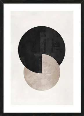 Produktbild von Gerahmtes Bild Minimal-black II 53x73 cm