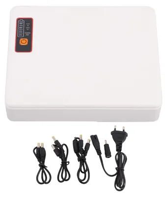 Zdjęcie produktu dla Bezprzerwowe zasilanie, 16000 mAh, zapasowa bateria, mini UPS dla routera, modemu, kamery, USB typu C, POE, wyjście DC o wielu napięciach, wtyczka UE