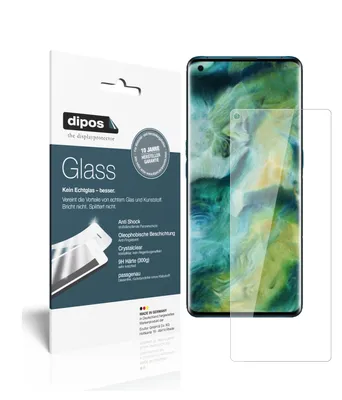 Produktbild von 2x Schutzfolie für Oppo Find X2 Pro - Anti-Shock 9H Folie dipos Glass Kunststoffglas