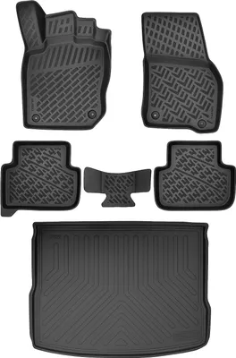 Produktbild von 3D Auto Gummimatten & Kofferraumwanne für VW Tiguan (3.Gen) 2024-2026