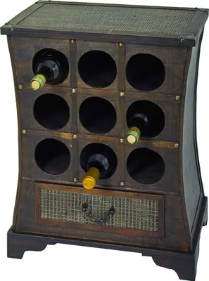 Produktbild von Stojak na wino w stylu kolonialnym