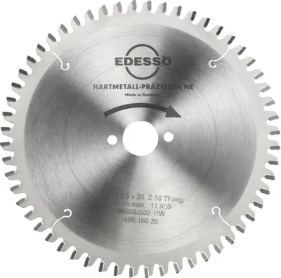 Produktbild von EDESSÖ HW Kreissägeblatt Präzision 160 x 2,5 B20 Z56 Ne-n