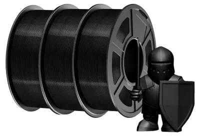 Immagine prodotto di Filamento per stampanti 3D, elevata resistenza, stampa rapida, PETG nero