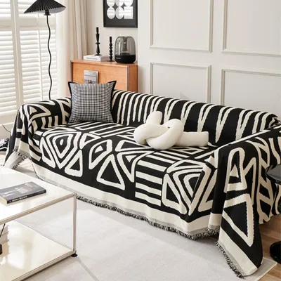 Immagine prodotto di Coperta in pile multifunzionale per divano e letto, 180 x 280 cm - Colore: nero