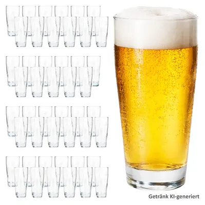 Produktbild von 48er Set Willibecher 0,2 L geeicht Bierglas Trinkglas Cocktails Drinks