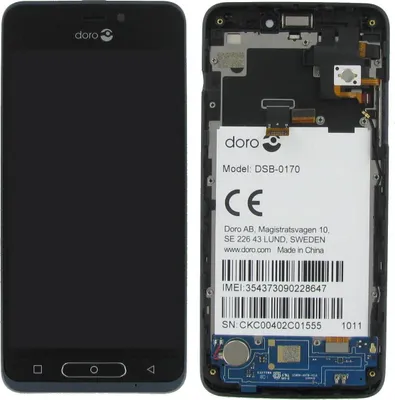 Produktbild von Original Doro 8035 Display LCD Rahmen Gehäuse Black