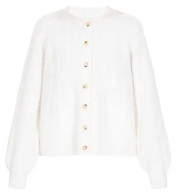 Produktbild von Mutha Damen Cardigan - gebrochenes Weiß, M/L