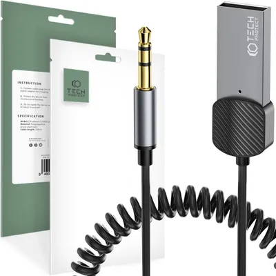 Immagine prodotto di Tech-Protect Ultraboost Cavo Bluetooth Adattatore audio Aux Grigio