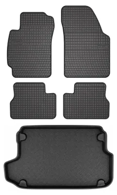 Obrázok produktu pre Gumové autokoberce SolidPRO + vaňa kufra pre: Honda HR-V I 1999-2006 5 ks