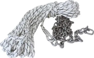 Image de Oem Marine Ligne de mouillage Avec chaîne 30 M argent 8 mm argent 8 mm
