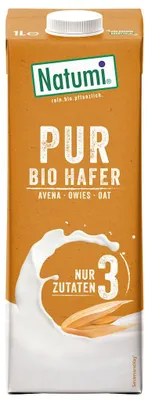 NAPÓJ OWSIANY PURE BEZ DODATKU CUKRÓW BIO 1 L - NATUMI